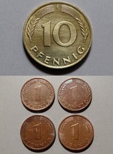 10 Pfennig Münze 1991 F und