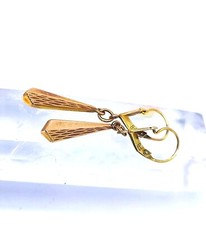 Ohrhänger Gold 333 - FB -Ohrringe  Gelbgold Schmuck Klassik Vintage - Antik