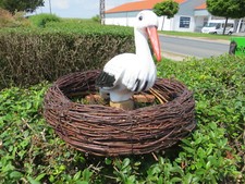 Storchennest 45cm mit storch - mit,