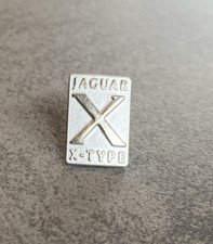 Jaguar X-Type Pin Anstecknadel 12x9mm Abzeichen silberfarben