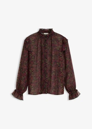 Chiffonbluse 50 schwarz - chiffonbluse,