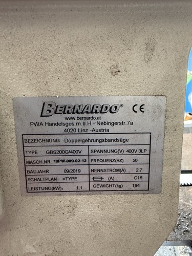Bandsäge bernardo 200 g - bandsäge,