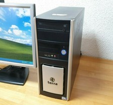 Terra Windows XP Gamer PC  512MB Gr. VGA DVI HDMI 250GB 4GB DVD RETRO Computer