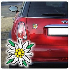 Autoaufkleber Edelweiß Auto Aufkleber Sticker Allgäu Alpen Verein Berge DA891 