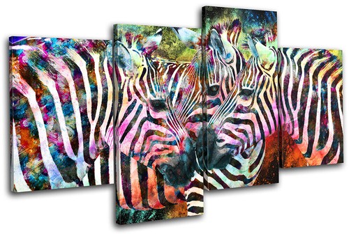 Colourful abstract zebra - colourful,
