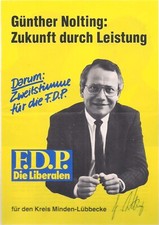 Autogramm Günther Nolting MdB Deutschland