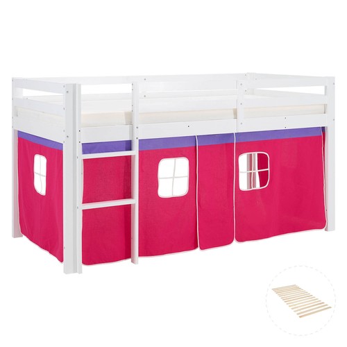 Hochbett 90x200 kinderbett - hochbett, mit