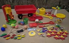 Spielzeug 54tlg. Bollerwagen Sandkasten Boot Eimer Popeye Ball ADAC Hubschrauber