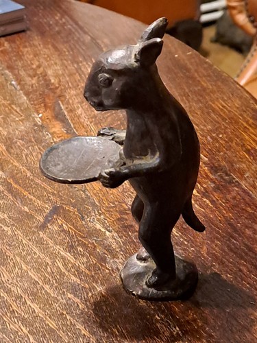 Metallfigur hase massiv - metallfigur,