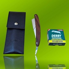 Sapiens Barbershop Rasiermesser Set für Männer, 100 Klingen, Tragetasche