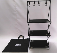 Tan Xian Zhe Camping Faltregal 3 Etagen mit Haken + Tragetasche