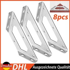 8x Edelstahl Winkel