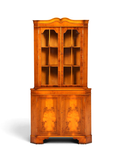 Englische eckvitrine eibe - englische,