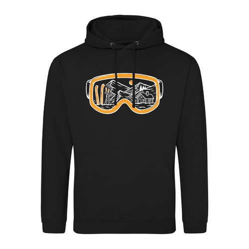 Unisex hoodie ski - unisex, skibrille