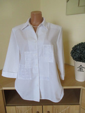 Erfo Damen Bluse Gr. 42 weiß