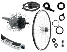 28" Hinterrad Shimano schwarz 7 Gang Nexus Nabenschaltung mit Rücktritt+Zubehör