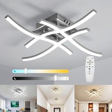 Dimmbar LED Deckenlampe Curved