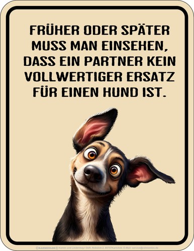 Kühlschrankmagnet schild hund - kühlschrankmagnet-schild,