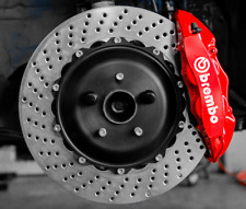 10x - Brembo hochwertige Bremssattel Aufkleber Sticker - 5 GRÖSSEN - WEISS