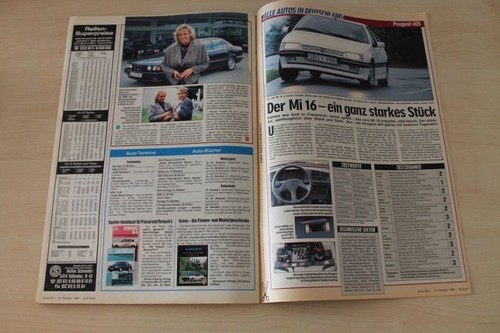 Auto bild 1988 peugeot - bild, 405