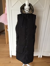 ZARA❤️ Wendeweste Steppweste Damen Gr M Longweste Kapuze