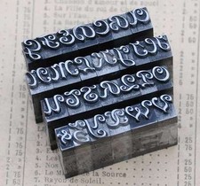 Alphabet Bleilettern Vintage