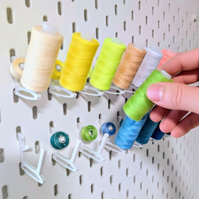 20 Stück Garnrollen Garnrollenhalter Halterung für IKEA Skadis Lochwand weiß