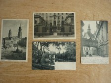 alte Postkarten, DRESDEN. Siegesdenkmal, Schlossübergang,Hofkirche. Cosel-Palais