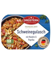 Schweinegulasch mit Nudeln und