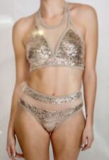 Mila Krasna Dora Glamour Pailletten Pole Dance Sport Set Gold Gr S