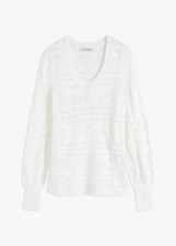 Pullover Gr. 36/38 Wollweiß