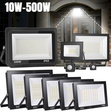 LED Strahler Außen Fluter 10W-500W Baustrahler Flutlicht 230V Scheinwerfer IP65