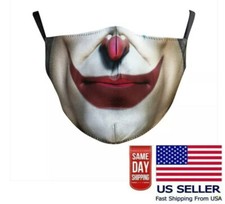 Joker Clown Face Mask Washable