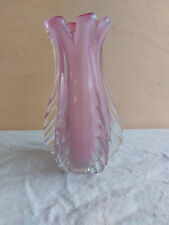 rosa Glas Vase Archimede Seguso Murano Barovier & Toso Italy