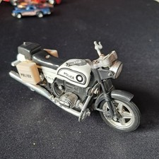 Modell Motorrad Police Polizei BMW R75/5 ca. 11,5 cm lang Metall Plastik