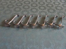 7 Kleiderhaken, Garderobenhaken aus Aluguß, guter Zustand
