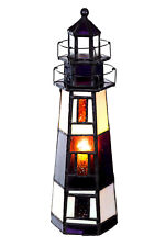 Birendy Tischlampe  Tiffany Style Leuchtturm Tif165 Motiv Lampe Dekorationslampe