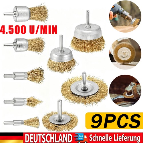 9pcs topfbürste stahl - 9pcs,