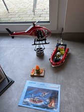 Playmobil 70335 - City Action - Feuerwehreinsatz mit Heli und Boot Wasserrettung