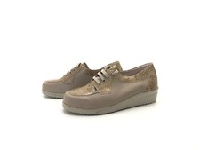 Meisi Damen Halbschuhe Schnürer Loafers Comfort Mehrfarbig Gr. 37,5 (UK 4,5)