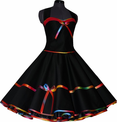 Elegantes schwarzes 50er