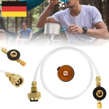 Gastank Adapter Schlauch Set Anschluss Gaskartusche für BBQ Grill Campingkocher