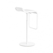 Lapalma Lem Barhocker - weiß lackiert, höhenverstellbar 66 - 79cm - Retoure