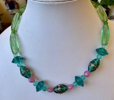 Halskette mit Glasperlen, Murano