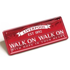 Blechschild LIVERPOOL Walk On