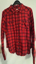 Hollister, Damen Flanell Bluse, Kariert, Gr. L
