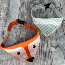SET 2 Petsbeds Hund Hunde Halstuch Multicolor Hundehalstücher Haustier Schal 