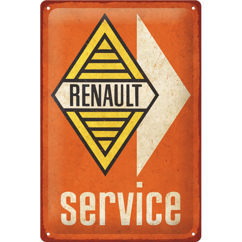 Retro blechschild renault - retro,