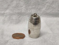 Anhänger Pillendose Notkapsel SOS zum Öffnen 835 Silber Kettenanhänger 3,2 cm 