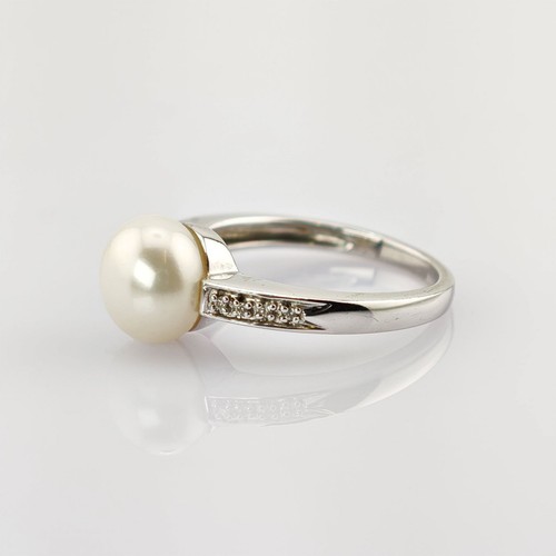 Silberring mit perle und - mit,